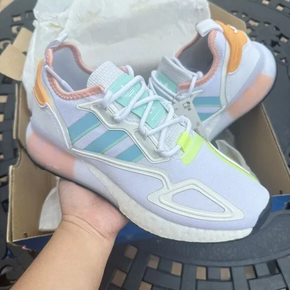 adidas | Shoes | Adidas Zx 2k Boost White Hazy Sky Pink